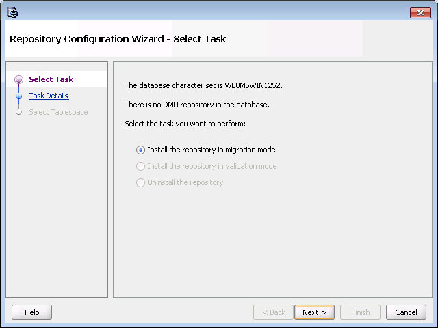 Converting a database to Unicode using DMU
