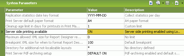 Enable use of logical printers in IFS Applications