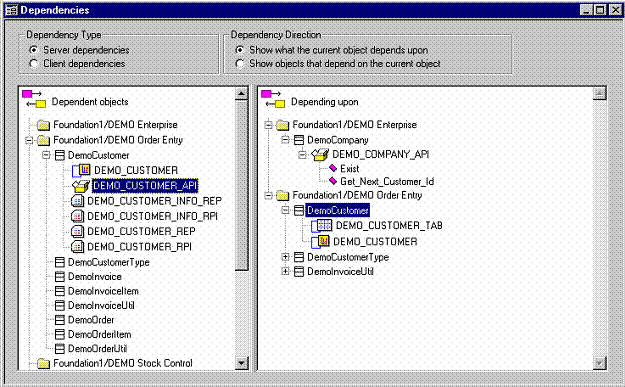 Component dependency